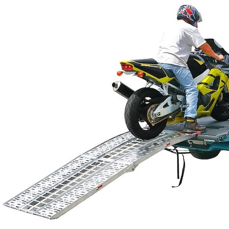Black Widow Automotive Loading Ramp, Aluminum, 3"H AF-9034-HD