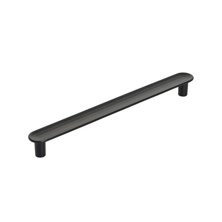 Amerock Concentric 6-5/16 in 160 mm Center-to-Center Matte Black Cabinet Pull BP36832MB