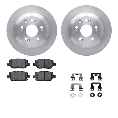 Dynamic Friction Co DFC Brake Rotor with 5000 Brake Pads and Hardware Kit 6512-58121