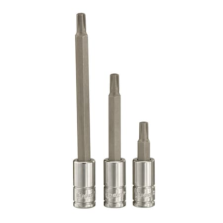 Genius Tools 1/4in Dr. M6 Surface Bit Socket 100mmL 208+9406