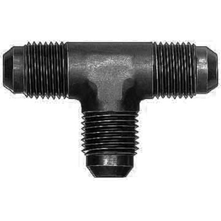 Aeroquip FCM5061 4 AN Flare End Union Tee Adapter Fitting, Black AERFCM5061
