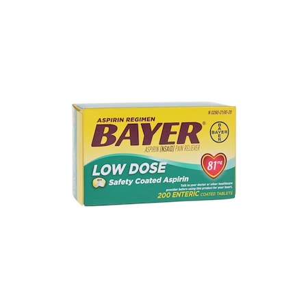 Bayer Low Dose Aspir", 81mg, 200PK 12843053640
