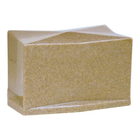 Fasttrack2Fitness Cultured Granite Cremation Diamond Adult Urn, Whole Wheat FA2062581