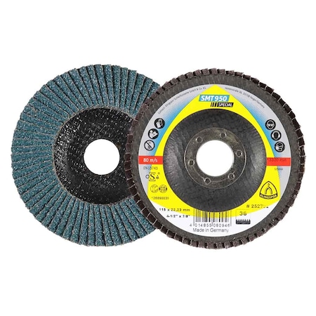 Klingspor SMT Flap Disc 950 Jumbo 4-1/2" 40 Grit, 10PK 650040115022