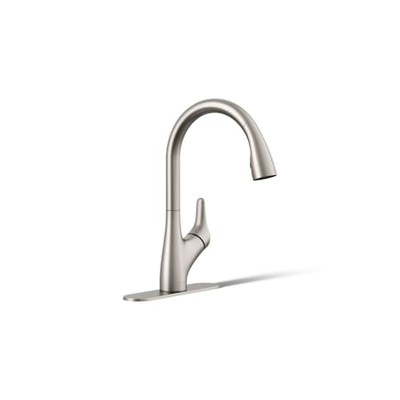 Kohler Rival Pull-down kitchen sink faucet with two-function sprayhead 30469-VS