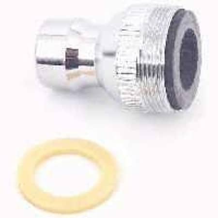 Plumb Pak Faucet Aerator Adapter, 15/16-27 x 55/64 in in, Threaded, Chrome Plated PP28006