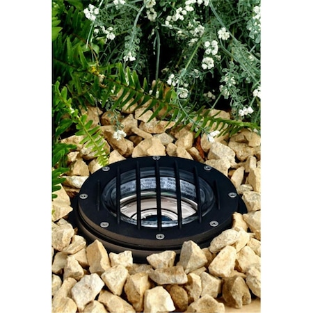 Intense Cast Aluminum In-Ground Well Light with Grill- Black IN2941492
