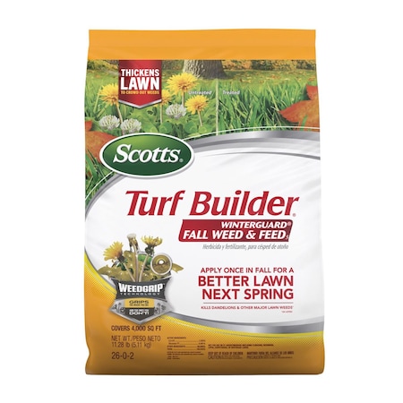 Scotts Turf Builder Weed & Feed Lawn Fertilizer For All Grasses 4000 sq ft 22446