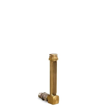 Oil-Rite Vented Union Coupling Brass Elbow Gauge - 3 1/32in., 1/4in. Male NPTF, 1/2in. dia B1357-14X00