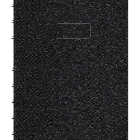 Blueline 9-1/4 x 7-1/4" Twin Wire Notebook, College Rule, 75 Pg, Cover Color: Black REDAF915081