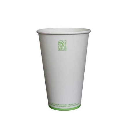 Kitch 24/7 Disposables White Compostable Paper Hot Cup, 16 Ounce, 1000PK KC-SC16W