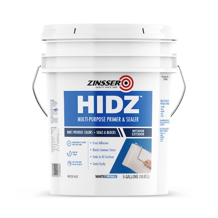 Zinsser Zinsser HIDZ Multi-Purpose Primer and Sealer, White, 5 Gal 373694
