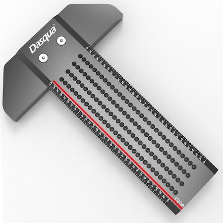 Hhip Dasqua 4in T-Shaped Ruler With Marked Holes 1804-5333