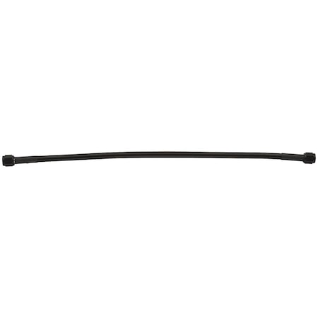 Powerhouse 36 in. No. 3 Two -3 Straight Ends Coated Braided Line Hose, Black PO3614271