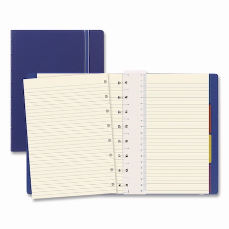 Filofax Notebook, 1-Subject, Narrow Rule, Bright Blue Cover, (112) 8.25 x 5.81 Sheets B115009U