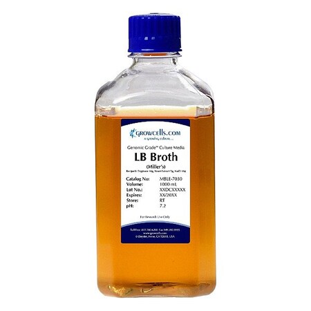 Growcells LB Miller's Broth, 1 x 1L MBLE-7030