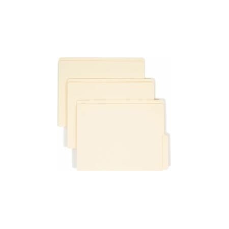 Smead Folder 8-1/2 x 11", 1/2-Cut, Manila, 100PK 24128