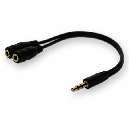 Add-On Addon 5 Pack Of 20.00Cm (8.00In) 3.5Mm Stereo Audio Male To, PK5 HSMFF-5PK