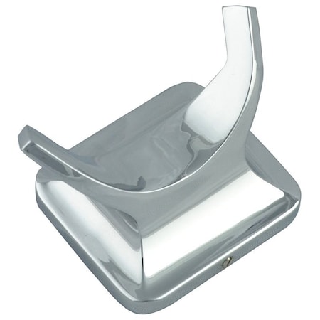 Boston Harbor PBC8503-3L Double Robe Hook, 2-Hook, Zinc, Chrome, Wall Mounting CSC 8503-3L