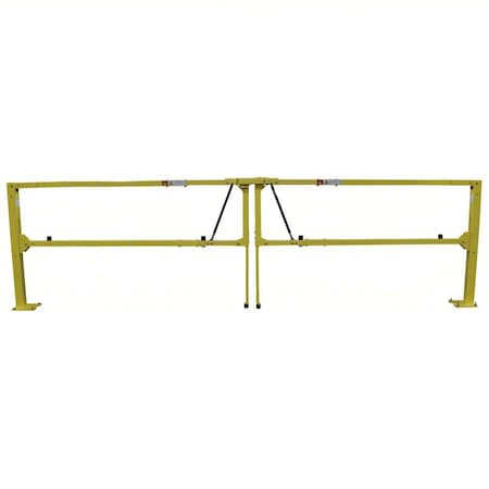 Edgesafe Paired Gate, 180"to228"Adj.Opening, Yellow ESGDBL-192-PCY
