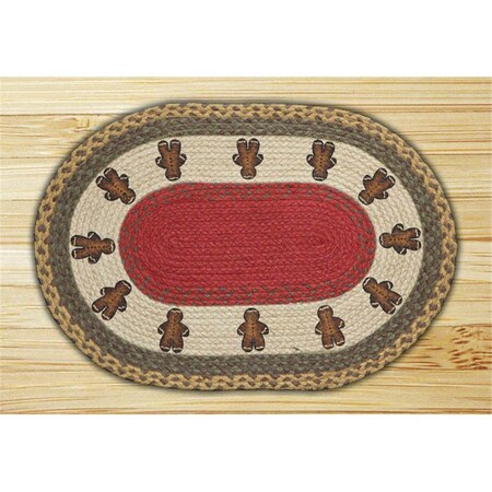 Palacedesigns Capitol Importing Gingerbread Men 20 in. x 30 in. Oval Patch PA51669