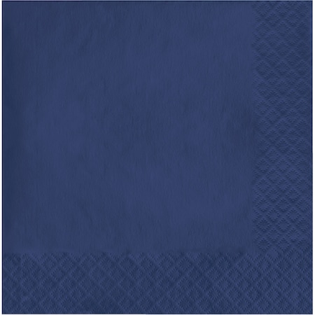 Touch Of Color Navy Blue Napkins 3 ply, 6.5", 500PK 581137B
