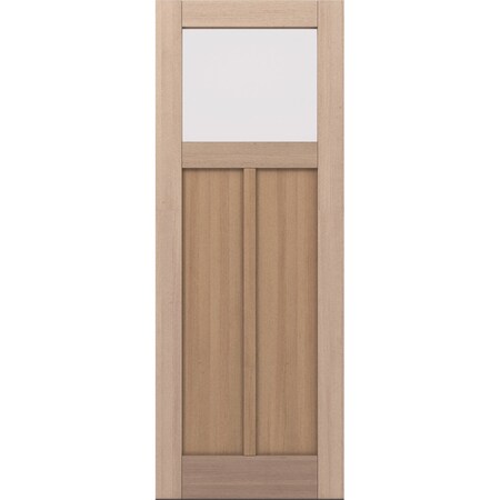 Doornmore CRF-P2G1, 37.75" x 98" ( 36" Door) Left Hand, Mahogany Top View Exterior Door CRF-P2G1-SW-3696_1_LI