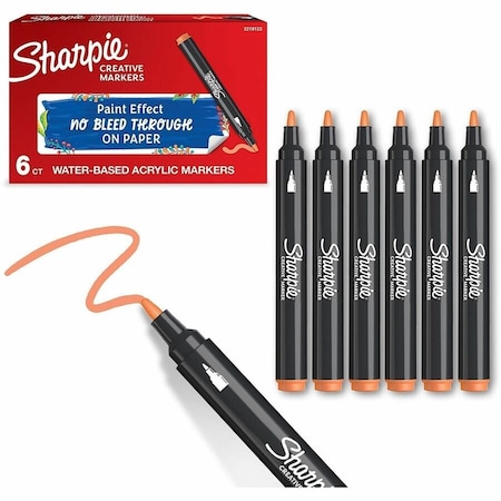 Sharpie Marker, Bullet, Orange 2218122