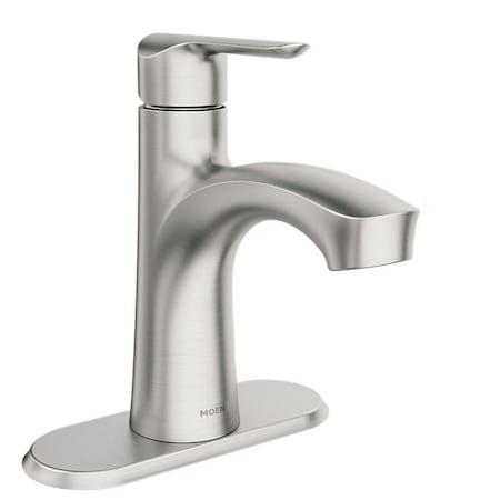 Moen Findlay Series Bathroom Faucet, 1.2 gpm, 1-Faucet Handle, Brass/Metal/Plastic, Brushed Nickel 84516SRN