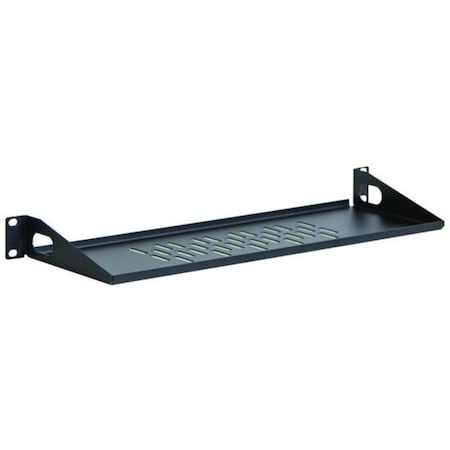 Kendall Howard 1U 6" Vented Light Duty Rack Shelf, Black LDRS1U6V