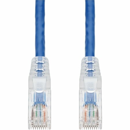 Add-On 4FT BLUE CAT 6 PVC ETHERNET CABLE SNAGLESS EASY CLEAR BOOT TAA RJ-45 M/M ADD-4FCAT6-BE-TAA