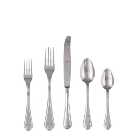 Mepra Leonardo Flatware Set - 5 Pieces - Stainless Steel 101822005