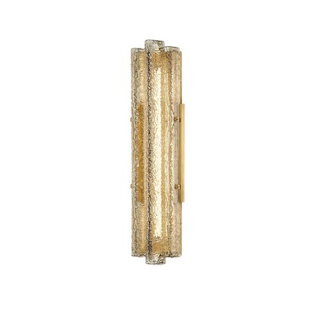 Corbett Lighting Carnelian 1 Light Wall Sconce 6.25 In. Vintage Brass 462-01-VB