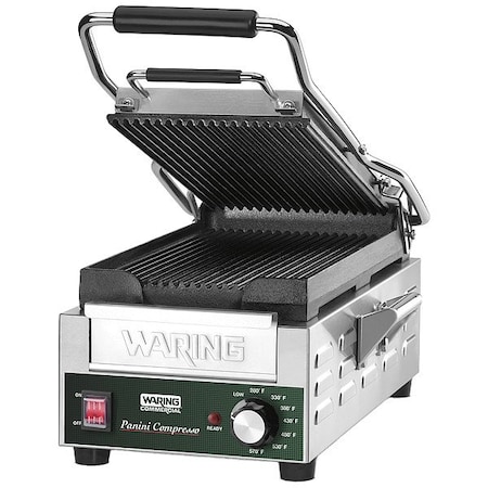 Waring Commercial Slimline Panini Grill, 1800 W, 12.2" H WPG200