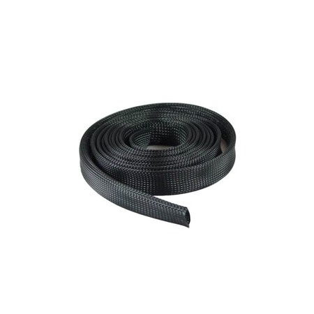 Cable Wholesale 2 Inch Expandable Braided Cable Sleeve, Black, 50 Foot 30BR-10450