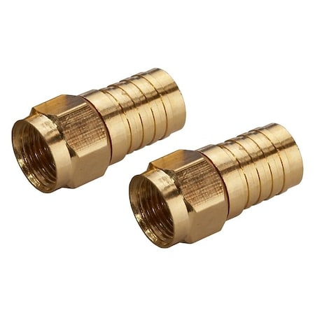 Zenith Crimp-On Connector, Female Connector, Gold VA1002RG6WC