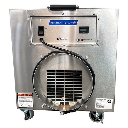 Omniclean NegativeAirMachine, 1000cfm, Silver, 115VAC OA1000 PLUS