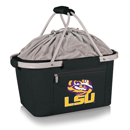 Picnic Time Family Of Brands NCAA LSU Tigers Metro Shopping Basket - Insulated Picnic Basket 645-00-175-294-0
