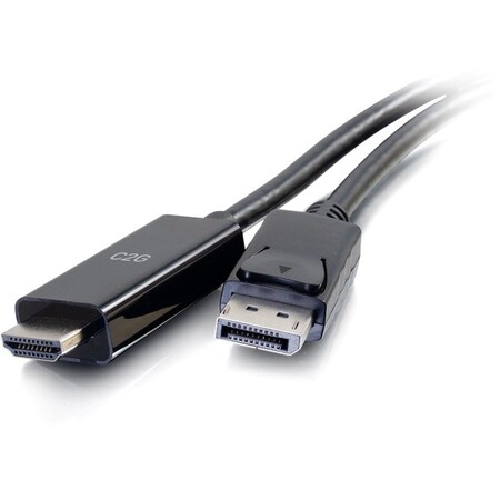 C2G 6FT DISPLAYPORT TO HDMI ADAPTER CABLE - 4K CABLE BLACK 50194