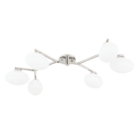 Hudson Valley Lighting Wagner 6 Light Semi Flush 40.88 In. Polished Nickel 5541-PN