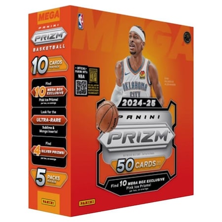 2024-25 Nba Prizm Panini Prizm 2024-25 NBA Mega Box Trading Cards Multicolored 2-16436-20