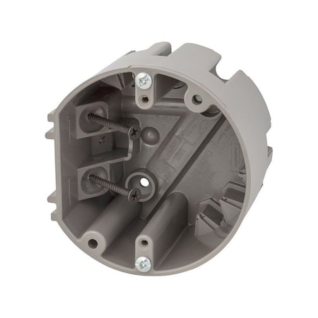 Madison Electric Smart Box Round PVC 1 gang Ceiling Box Gray MSBRND