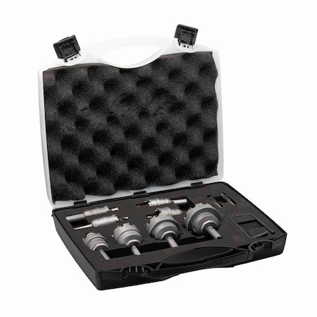 Drill America 8 Piece Electricians Carbide Tipped Hole Cutter Set with 3/16" Depth of Cut DMS04-8208