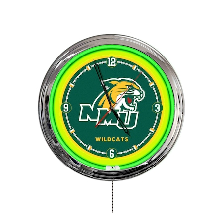 Holland Bar Stool Northern Michigan University 16 LED Wall Clock ClkL16