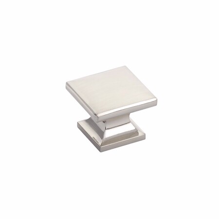 Schaub 1-3/8in Northport Square Cabinet Knob Brushed Nickel Finish 219-BN