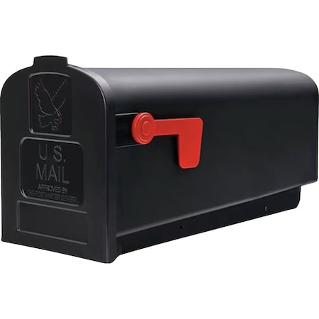 Gibraltar Parsons Medium Black Plastic Post Mount Mailbox PL10B0AM