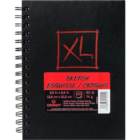 Canson XL Series Sketch Art Book, 100 Sheet, 5.5x8.5 inch C400085765