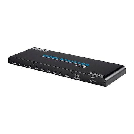 Monoprice Pro 1 x 8 HDMI Splitter, Hdcp 2.2/Edid 15260