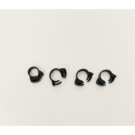 Helix Racing Products Nylon Ratchet Clamps, Black, 11/32In .360In-.406 Range, 100PK 111-2222