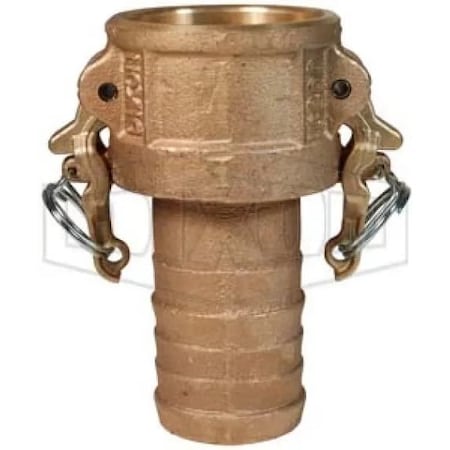 Dixon Boss-Lock Type-C Cam and Groove Coupler, 3/4 in Nominal, Female Coupler x Hose Shank End Style, Bra BC075